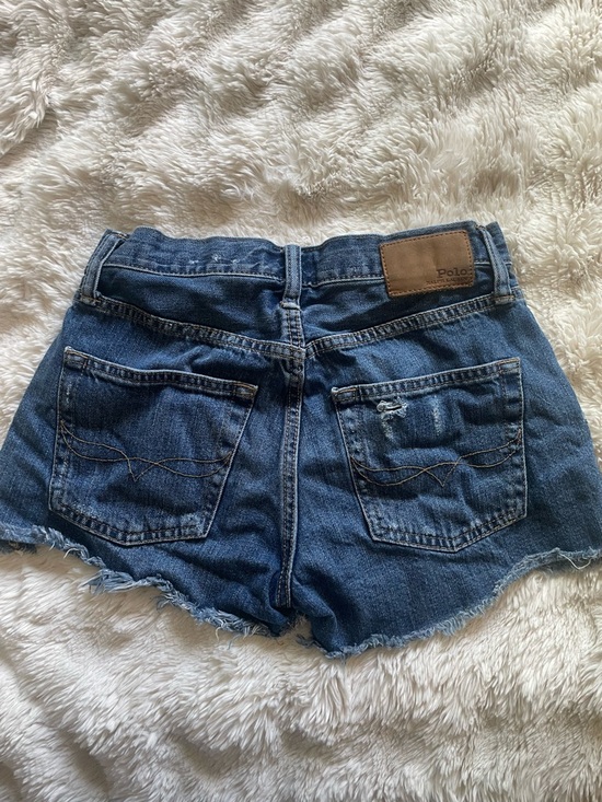 Polo Ralph Lauren Pants - Polo by Ralph Lauren Blue Distressed Denim Cutoff Shorts